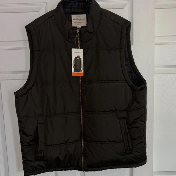 Weatherproof Men's Dark Gray Quilted Vest - Picture 1 of 4